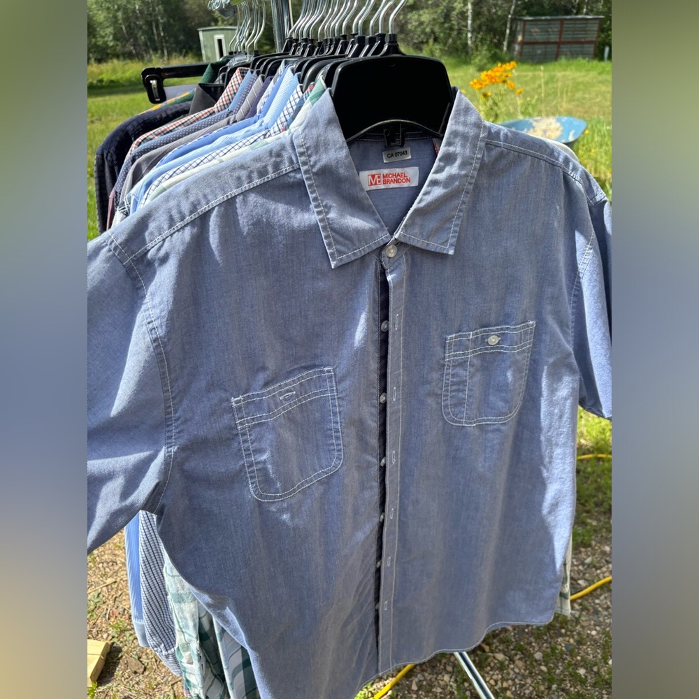 Men's Blue Denim Shirt